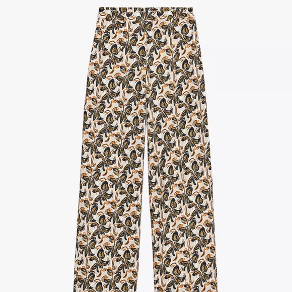 Zara Multicolored Wide Printed Pants(S) - Picture 4 of 4